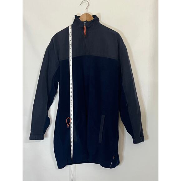 MacGear Long Men's Blue Jacket size 1XLT Pre-Owned QuarterZip. Pocket in sleeve. - Picture 3 of 9